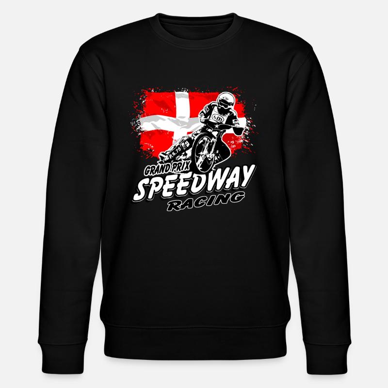 Speedway - Denmark Flag - Sweat bio CHANGER Stanley/Stella Unisexe - noir