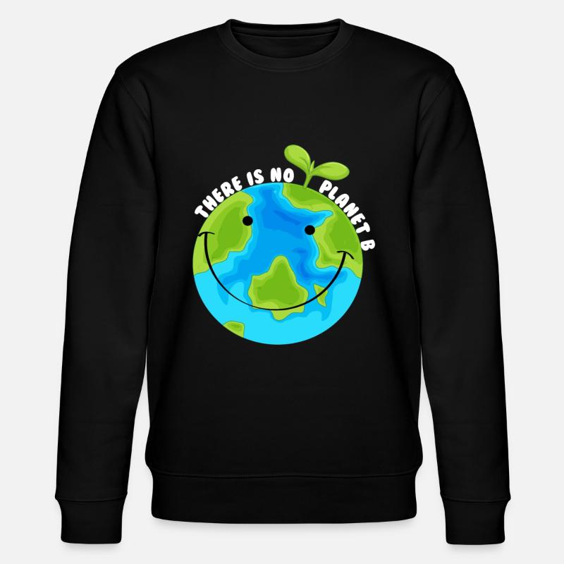 There is no planet b - Stanley/Stella Unisex Bio-Sweatshirt CHANGER  - Schwarz