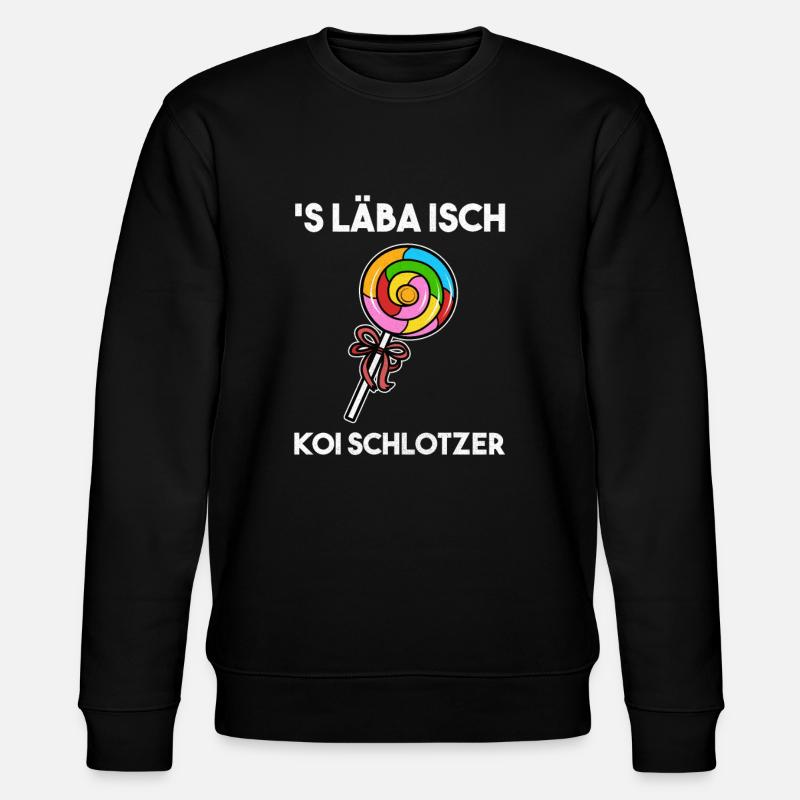 Schwaben Sprüche Schwäbisch - Stanley/Stella Unisex Bio-Sweatshirt CHANGER  - Schwarz