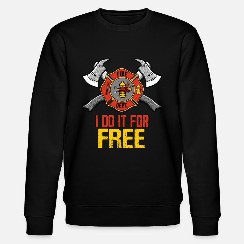 Freiwillige Feuerwehr Feuerwehrmann - Stanley/Stella Unisex Bio-Sweatshirt CHANGER - Schwarz