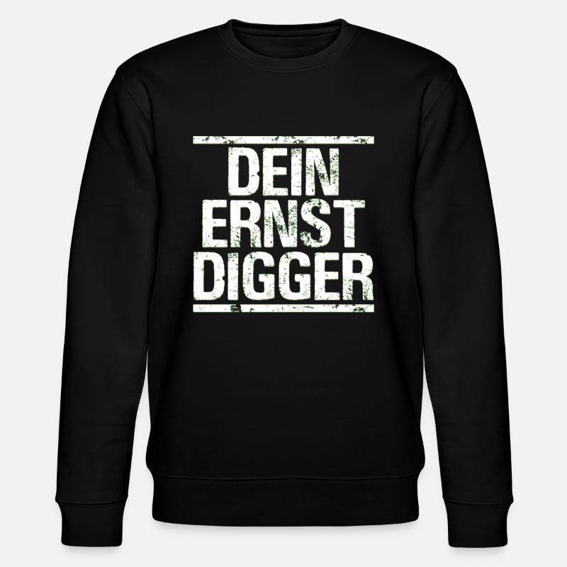 Dein Ernst Sprüche - Stanley/Stella Unisex Bio-Sweatshirt CHANGER  - Schwarz