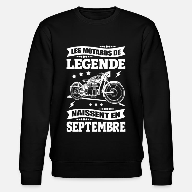 ANNIVERSAIRE MOTARD DE SEPTEMBRE - Sweat bio CHANGER Stanley/Stella Unisexe - noir