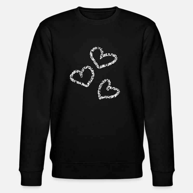 Heart Heart - Stanley/Stella CHANGER Unisex Organic Sweatshirt - black