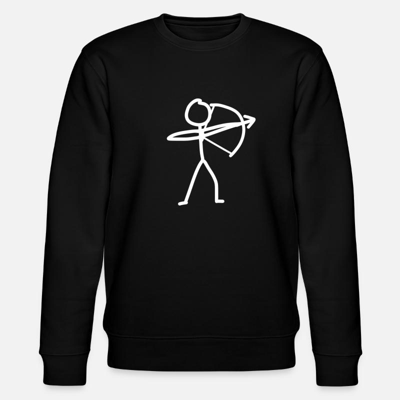 Pfeil Bogen - Stanley/Stella Unisex Bio-Sweatshirt CHANGER  - Schwarz