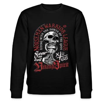 Norsemen League - Stanley/Stella Unisex Bio-Sweatshirt CHANGER  - Schwarz - Vorne - Nik (191cm) & Marisol (170cm)