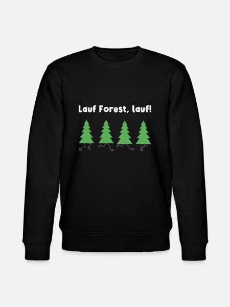 Lauf Forest lauf Wald Baum Füße Beine - Stanley/Stella Unisex Bio-Sweatshirt CHANGER  - Schwarz