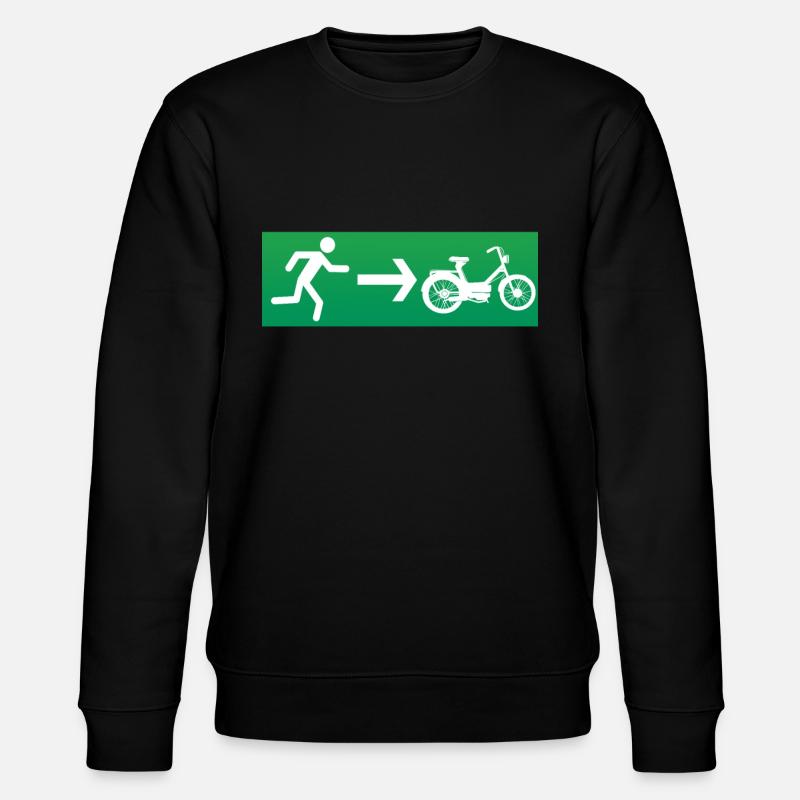 Sortie de secours cyclomoteur cyclomoteur - Sweat bio CHANGER Stanley/Stella Unisexe - noir