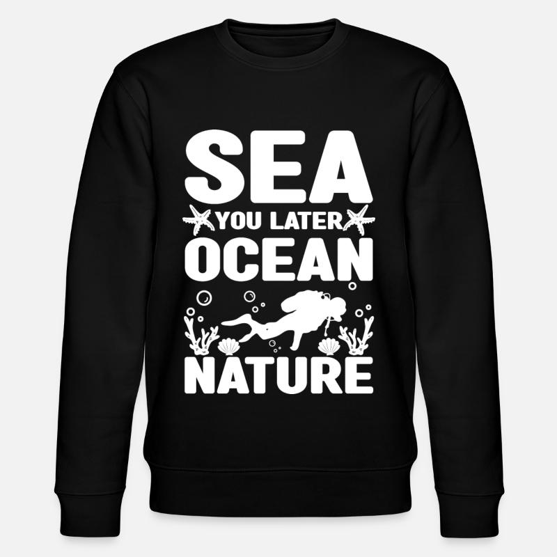 Meeresbiologie Beruf | Meeresbiologe Geschenkidee - Stanley/Stella Unisex Bio-Sweatshirt CHANGER  - Schwarz