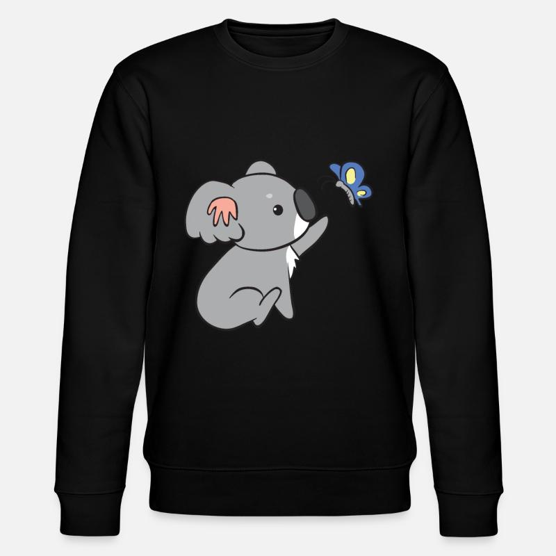 Koala - avec papillon - Sweat bio CHANGER Stanley/Stella Unisexe - noir