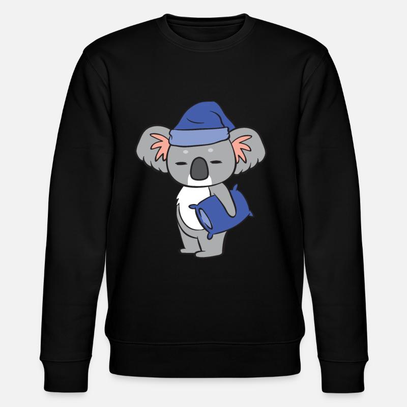 Ein müder Koala. - Stanley/Stella Unisex Bio-Sweatshirt CHANGER  - Schwarz