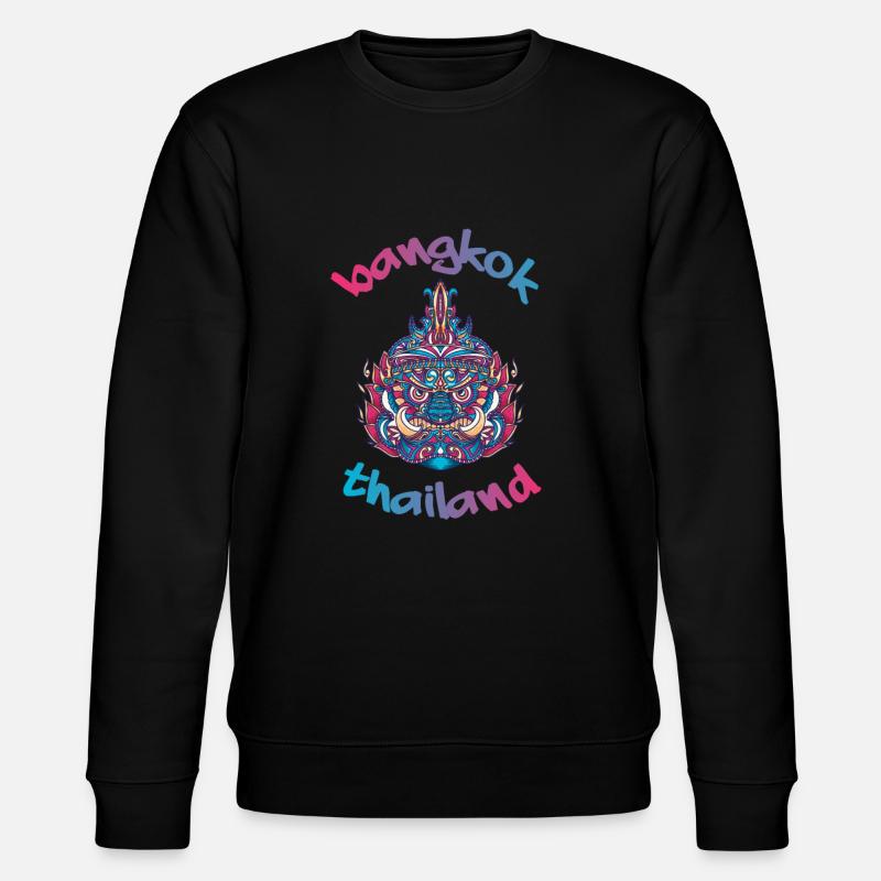 Bangkok Thaïlande Backpacker Voyage - Sweat bio CHANGER Stanley/Stella Unisexe - noir