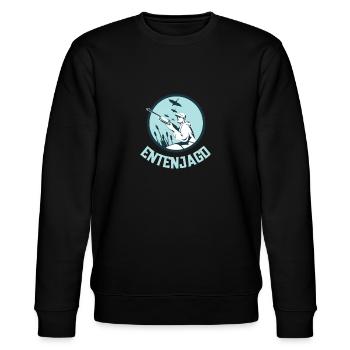 Entenjagd Jagen Jagd - Stanley/Stella Unisex Bio-Sweatshirt CHANGER  - Schwarz - Vorne - Nik (191cm) & Marisol (170cm)