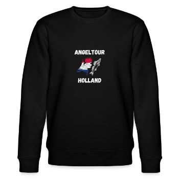 Angel Holland Fisch - Stanley/Stella Unisex Bio-Sweatshirt CHANGER  - Schwarz - Vorne - Nik (191cm) & Marisol (170cm)