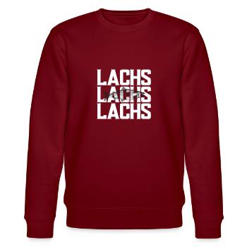 Lachs Angeln Fisch - Stanley/Stella Unisex Bio-Sweatshirt CHANGER  - Burgunderrot - Vorne - Nik (191cm) & Marisol (170cm)
