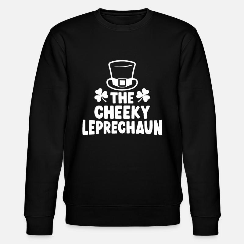 The Cheeky Leprechaun - Stanley/Stella CHANGER Unisex Organic Sweatshirt - black