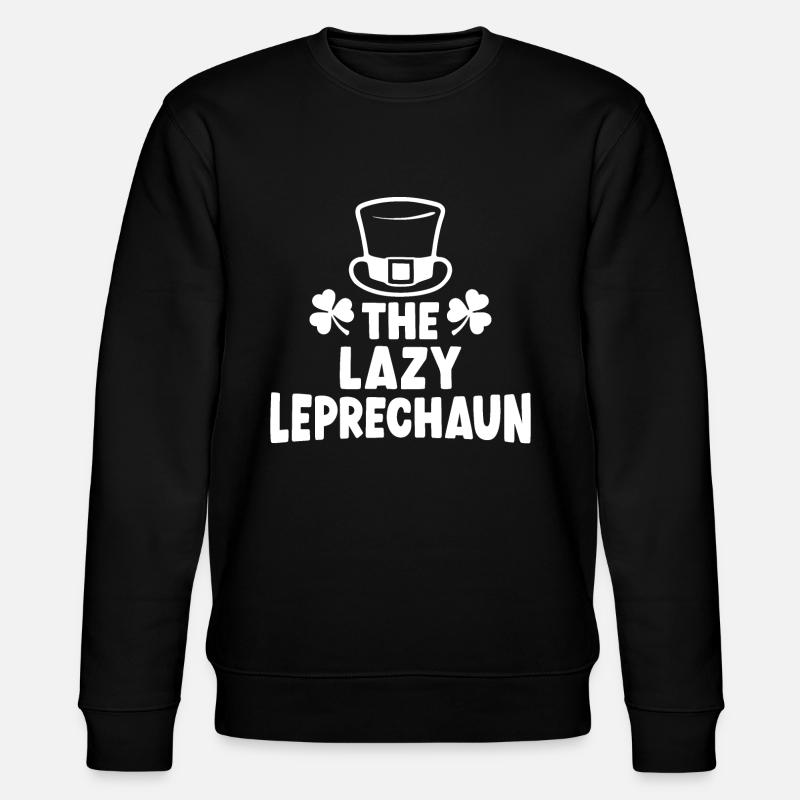 The Lazy Leprechaun - Stanley/Stella CHANGER Unisex Organic Sweatshirt - black