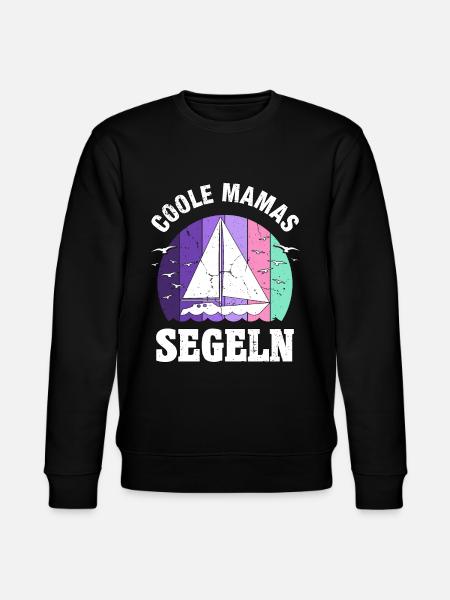 Segeln Segelboot beste Mama Muttertag Geschenk - Stanley/Stella Unisex Bio-Sweatshirt CHANGER - Schwarz