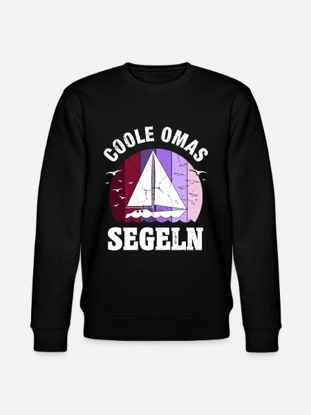 Segeln Segler Segelboot Oma Muttertag Geschenk - Stanley/Stella Unisex Bio-Sweatshirt CHANGER - Schwarz