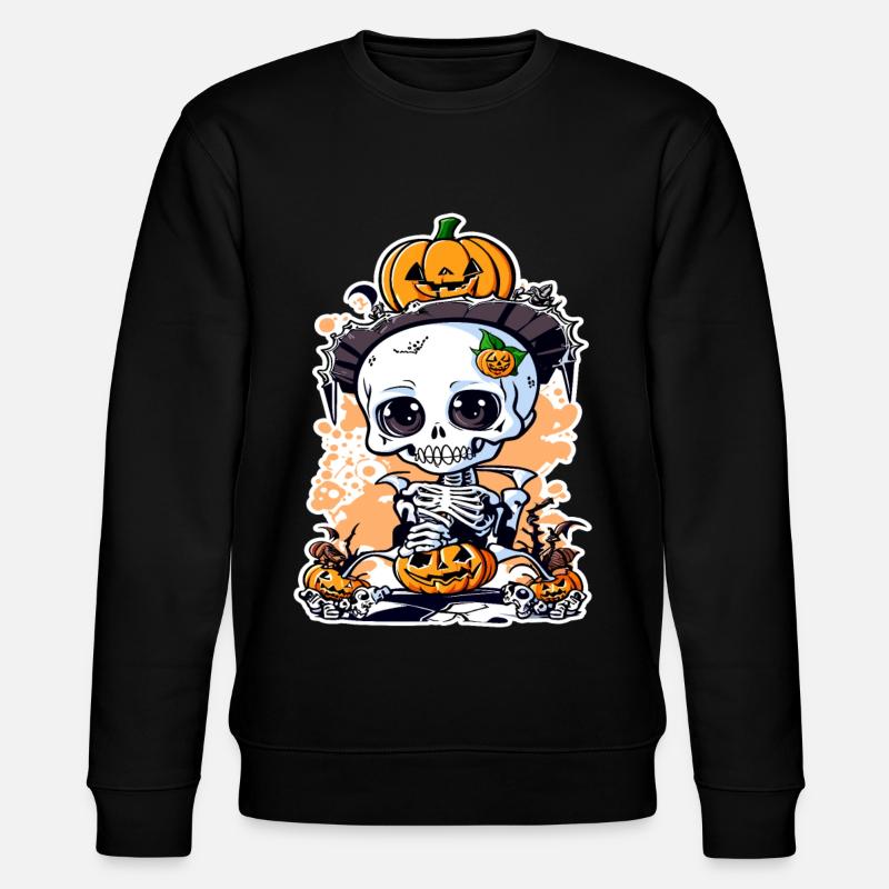 Halloween Knut - Stanley/Stella Unisex Bio-Sweatshirt CHANGER  - Schwarz
