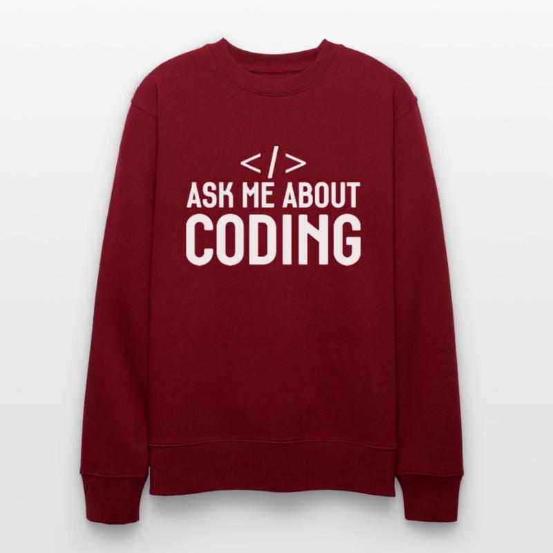 Programmierer Entwickler Programmierer Programmieren IT Computer Stanley/Stella Unisex Bio-Sweatshirt CHANGER 