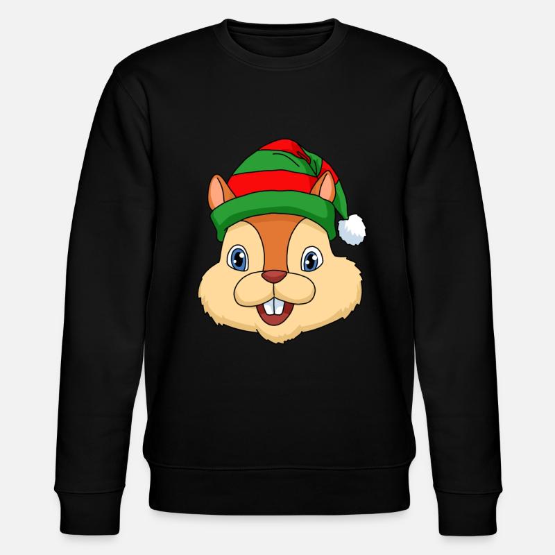 Écureuil cadeau de Noël écureuil - Sweat bio CHANGER Stanley/Stella Unisexe - noir