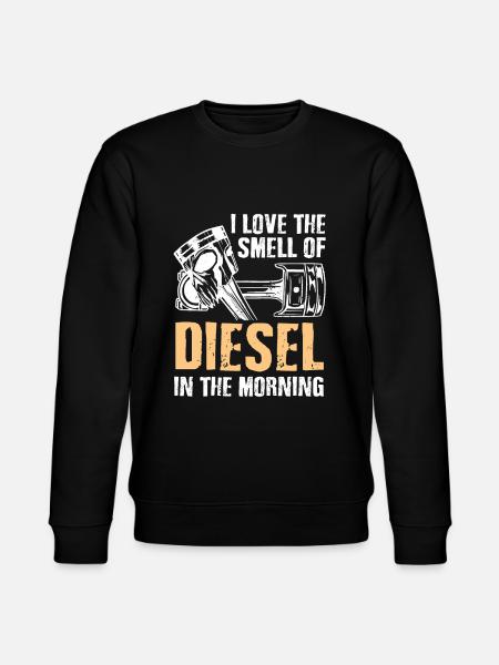 I love the smell of diesel in the morning - Stanley/Stella CHANGER Unisex Organic Sweatshirt - black