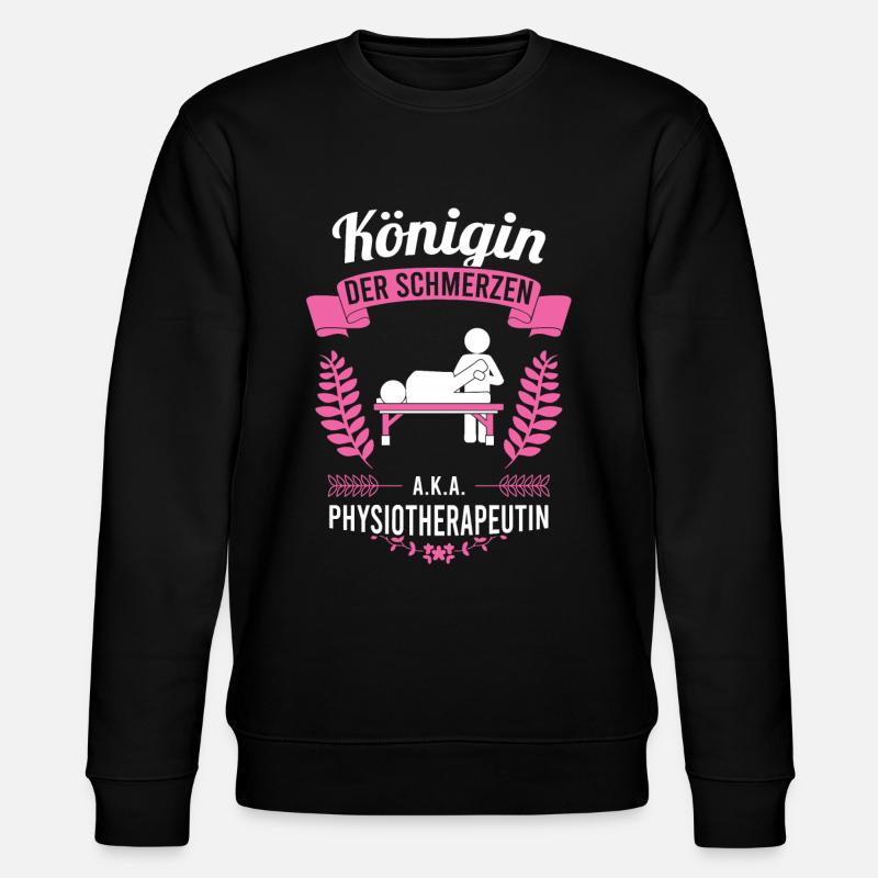 Physiotherapeutin Physio lustiger Spruch - Stanley/Stella Unisex Bio-Sweatshirt CHANGER  - Schwarz