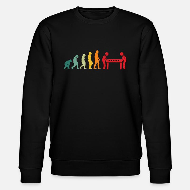 Tischkicker Tischfußball Evolution - Stanley/Stella Unisex Bio-Sweatshirt CHANGER  - Schwarz