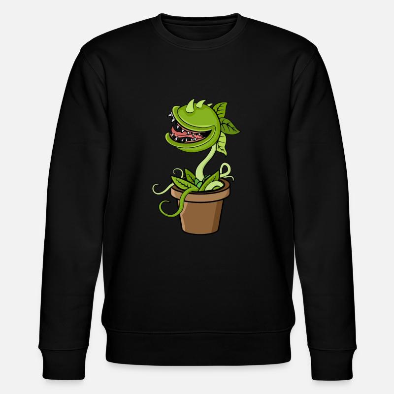 Carnivorous plant Venus flytrap - Stanley/Stella CHANGER Unisex Organic Sweatshirt - black