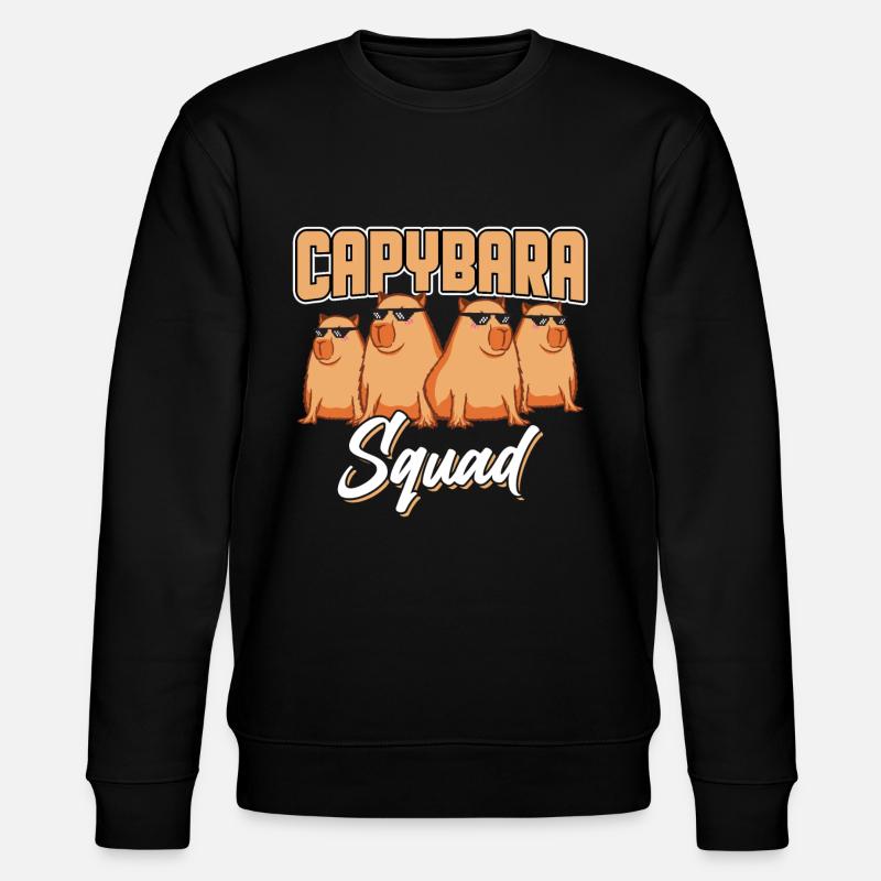 Escouade Capybara - Sweat bio CHANGER Stanley/Stella Unisexe - noir