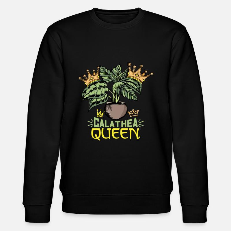 Calathea Plant Fleuriste Fleurs Astéracées - Sweat bio CHANGER Stanley/Stella Unisexe - noir