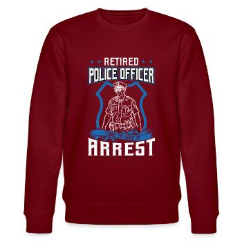 Policier à la retraite - Sweat bio CHANGER Stanley/Stella Unisexe - bordeaux - Devant - Nik (191cm) & Marisol (170cm)