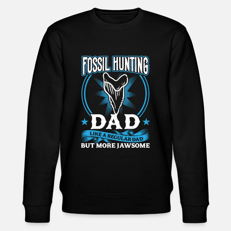 Fossil Hunting Dad - Fossil Hunter - Stanley/Stella Unisex Bio-Sweatshirt CHANGER  - Schwarz