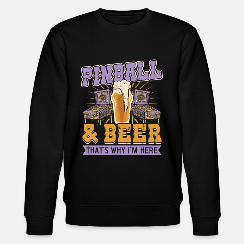Flipper Und Bier - Stanley/Stella Unisex Bio-Sweatshirt CHANGER  - Schwarz