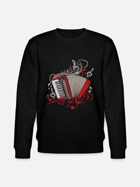 Dragspelare Män Musikinstrument Dragspel - Ekologisk sweatshirt CHANGER unisex från Stanley/Stella - svart