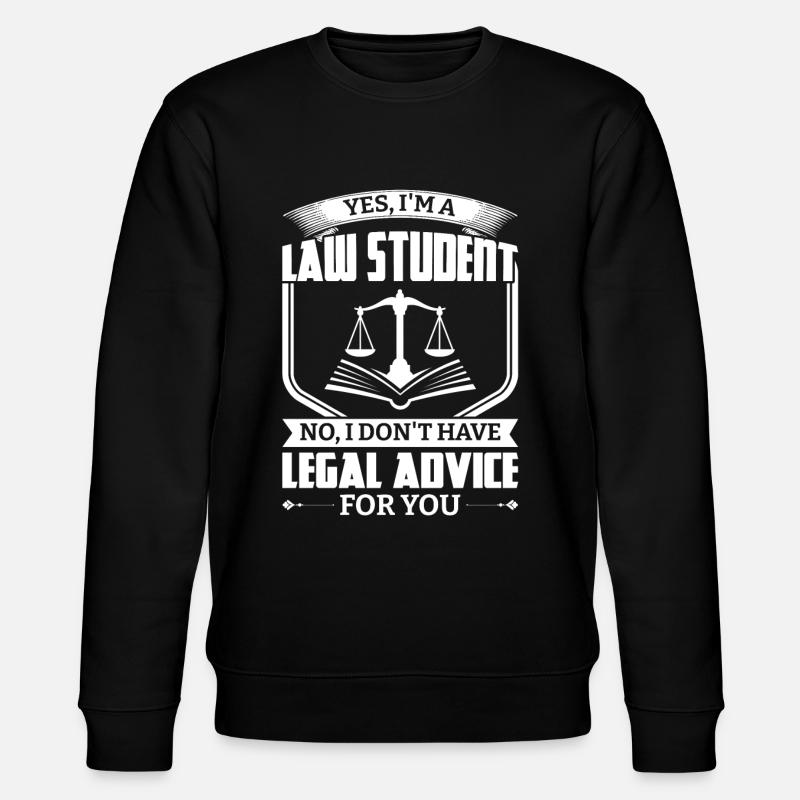 Ich Bin Jurastudent - Stanley/Stella Unisex Bio-Sweatshirt CHANGER  - Schwarz