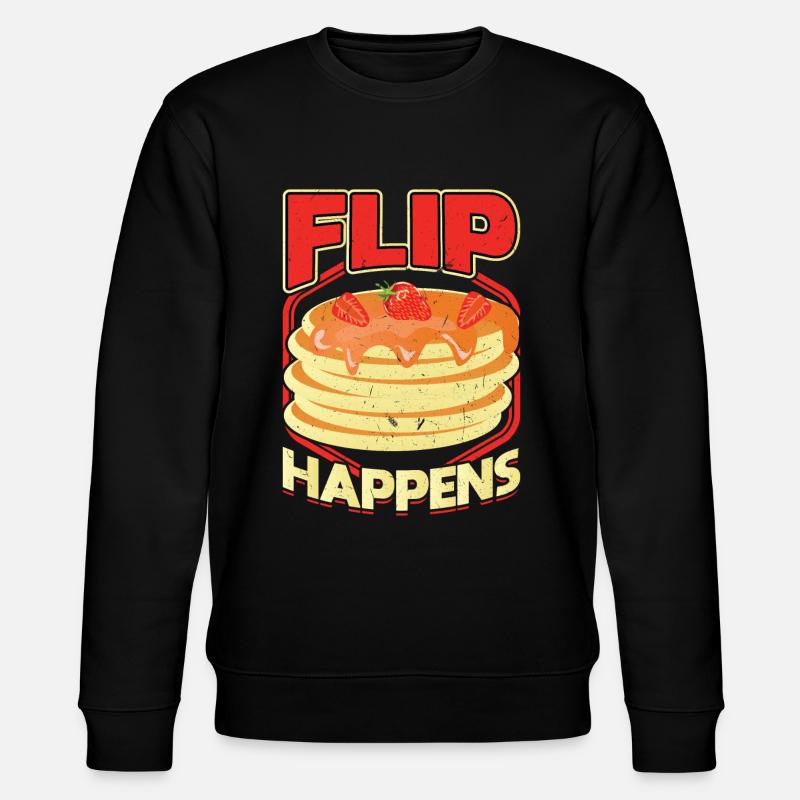 Flip Happens - Pancake Maker - Sweat bio CHANGER Stanley/Stella Unisexe - noir