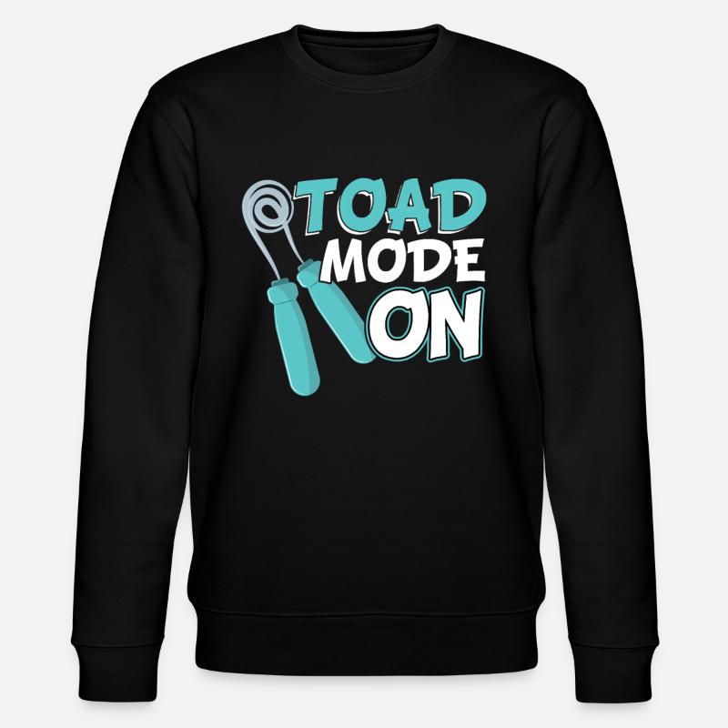 Toad Mode On - Jump Rope - Stanley/Stella Unisex Bio-Sweatshirt CHANGER  - Schwarz