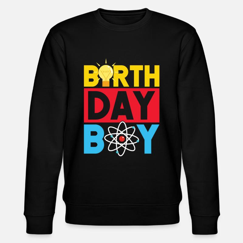 Science Birthday Boy - Stanley/Stella CHANGER Unisex Organic Sweatshirt - black