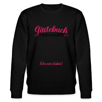 Jugendweihe 2023 Mädchen Junge - Stanley/Stella Unisex Bio-Sweatshirt CHANGER  - Schwarz - Vorne - Nik (191cm) & Marisol (170cm)