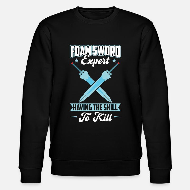 Foam Sword Expert - Larping - Stanley/Stella Unisex Bio-Sweatshirt CHANGER  - Schwarz