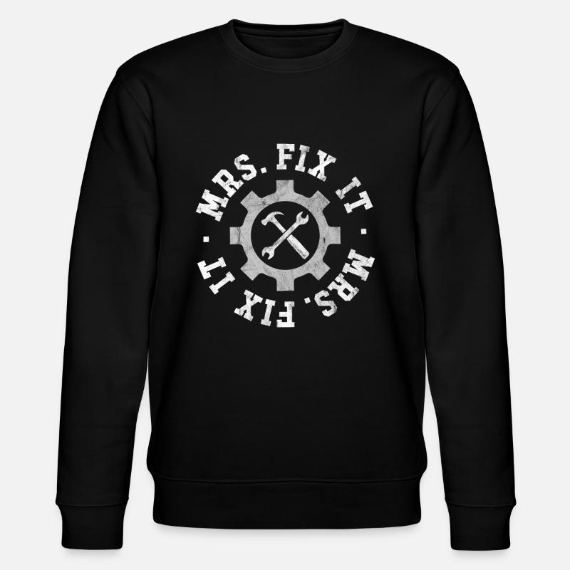 Mrs Fix It - Stanley/Stella CHANGER Unisex Organic Sweatshirt - black