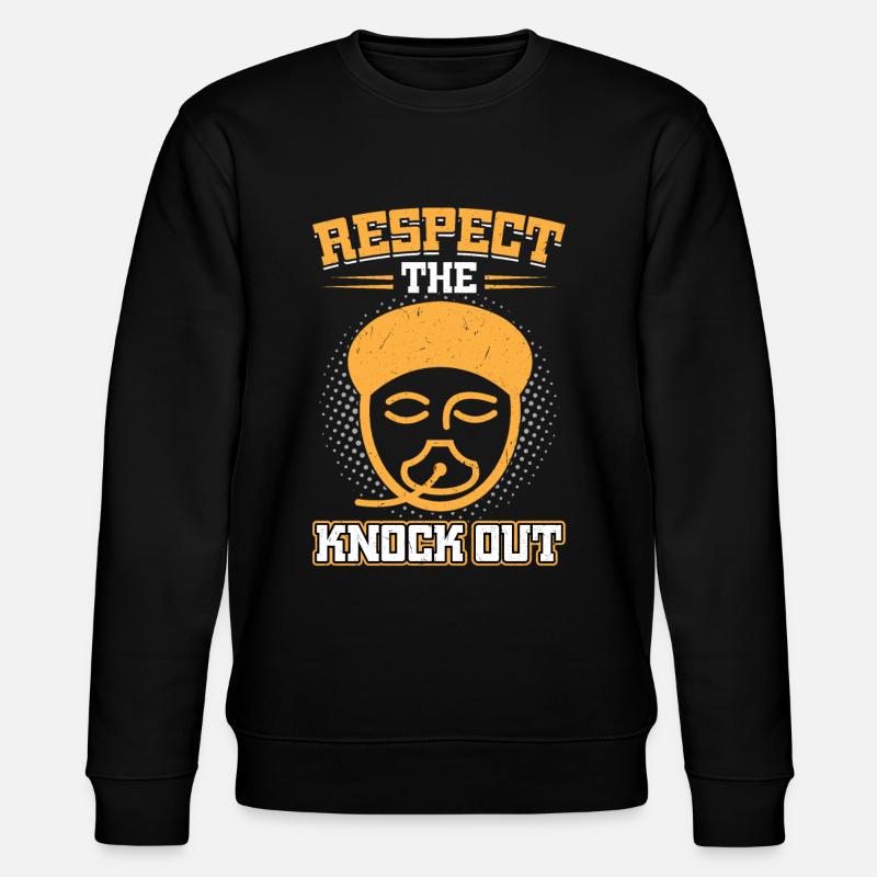 Respect The Knock Out - Anesthesiologist - Stanley/Stella Unisex Bio-Sweatshirt CHANGER  - Schwarz