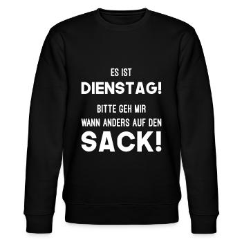 Dienstag Sack Nerven - Stanley/Stella Unisex Bio-Sweatshirt CHANGER  - Schwarz - Vorne - Nik (191cm) & Marisol (170cm)