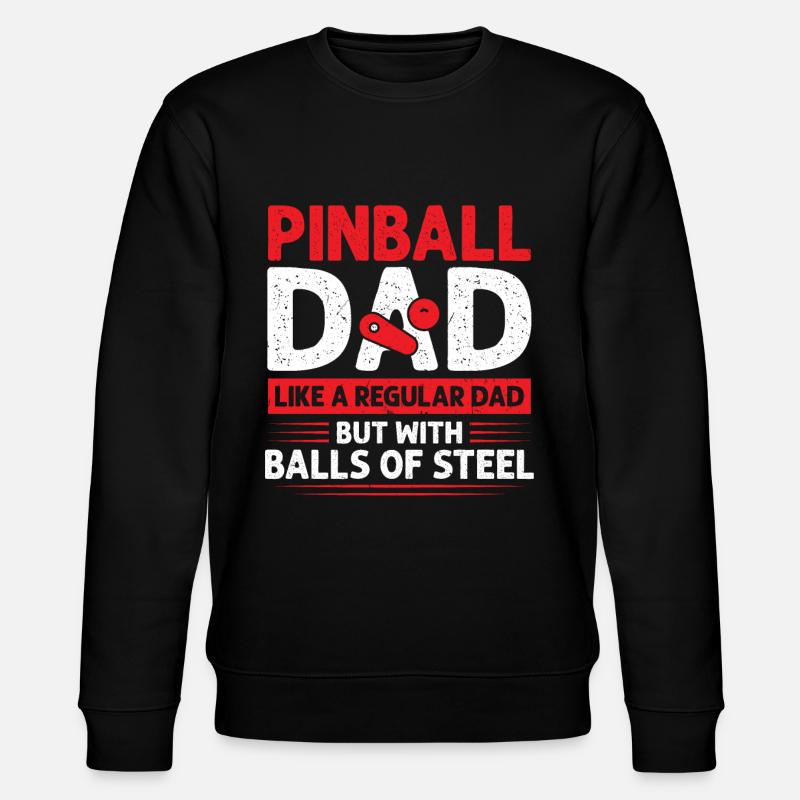 Pinball Dad - Stanley/Stella CHANGER Unisex Organic Sweatshirt - black