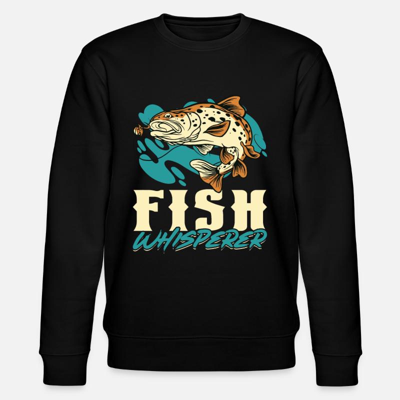 Fish Whisperer - Fishing - Stanley/Stella Unisex Bio-Sweatshirt CHANGER - Schwarz