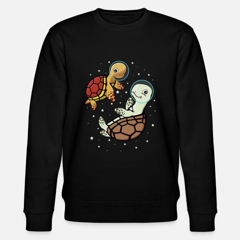 Turtles Astronaut Space Gift Enfants - Sweat bio CHANGER Stanley/Stella Unisexe - noir