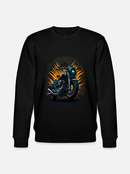 Classic motorcycle - Stanley/Stella CHANGER Unisex Organic Sweatshirt - black