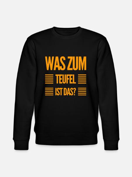 was ist das? - Stanley/Stella Unisex Bio-Sweatshirt CHANGER  - Schwarz