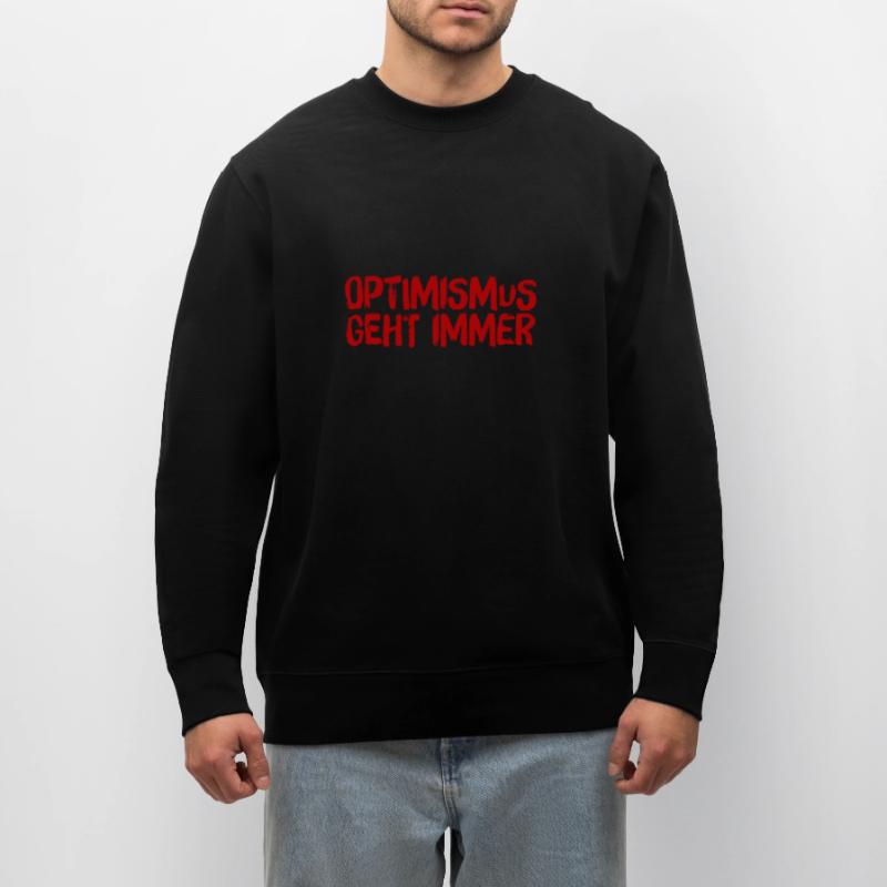 ich liebe Optimismus Stanley/Stella Unisex Bio-Sweatshirt CHANGER 